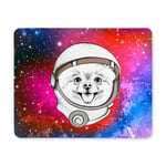 Funny Cartoon Chihuahua Puppy Dog in Astronaut's Space Suit Rectangle Non-Slip Rubber Laptop Mousepad Mouse Pads/Mouse Mats Case Cover with Designs for Office Home Woman Man Employee