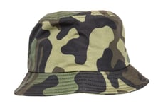 Flexfit Camo Bucket Hat - Green Camo - One Size