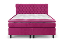 Komplett Sängpaket Estelle 180x200 cm - Rosa|Sammet sängpaket Rosa