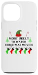 iPhone 13 Pro Max Most Likely To Watch Christmas Movies Family Santa Elf Hat Case