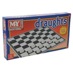 Draughts Game Children Family Traditional Draughts Board Game