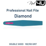 Nail File Diamond BLUE 100/100 Grit Professional Quality Curved Nail Files UK