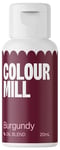 Colour Mill Oil Based Food Colouring Burgundy - Next Generation Oil Based Food Colouring for Baking, Decorating, Icing and Cooking Food Dye DIY Slime and Crafts Making Burgundy - 20 ml