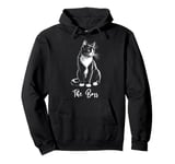 The Boss Tuxedo Cat Lover Kitten Tuxedo Cat Owner Pullover Hoodie