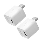 SONOFF Micro Adaptateur USB Wi-FI 5V, Interrupteur Intelligent pour Type A périphériques USB, APP Télécommande, Commande Vocale, Fonction de Minuterie, Compatible avec Alexa/Google Home (2 Pack)