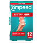 Compeed Medium Size Blister Plasters 12 Hydrocolloid Plasters Foot Treatment Hea