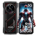 DOOGEE V40 Rugged Smartphone 5G, Dimensity 7300 4nm, 32GB+512GB, Android 14 Rugged Phone, 108MP+20MP Night Vision, 6.78" FHD+ 120Hz, 8680mAh/33W, 5G Dual SIM Free Mobile Phone, 3 Card Slots/NFC/IP69K