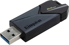 Kingston Datatraveler Exodia Onyx Clé Usb Flash Drive 3.2 Gen 1 Dtxon/64Gb- Avec Capuchon Rétractable Élégant[Q86]