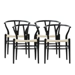 Carl Hansen - CH24 Nordiska Galleriet Exclusive Edition - Set of 4 - Spisestoler - Hans J. Wegner - Svart - Tre