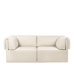 Gubi - Wonder Sofa 2-Sits Karakorum 001 - Soffor - Space Copenhagen - Beige,Vit