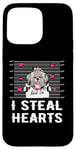 Coque pour iPhone 15 Pro Max Shih Tzu I Steal Hearts Valentine Dog Funny Valentines Day