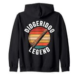 Didgeridoo Legend Retro Musician Didgeridoo Player Zip Hoodie