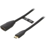 Adnauto - Cable hdmi 1.4 Femelle vers mini hdmi male 1m