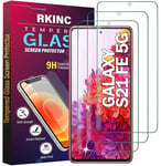 RKINC Verre Trempé [Lot de 3] pour Samsung Galaxy S21 FE 5G, Film Protection écran, Dureté 9H 0,33 mm HD Glass [Garantie à vie][sans Bulles d'air][Résistant aux rayures]