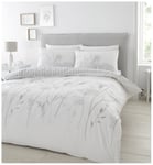 Catherine Lansfield Floral Print White Bedding Set -Kingsize Kingsize