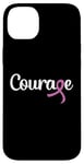 Coque pour iPhone 14 Plus Cancer du testicule - Courage avec noeud ruban mauve