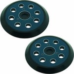 Jamais UTILISÉ]2 Lot de 2 patins abrasifs pour ponceuse orbitale 8 trous 125 mm Compatible avec Makita M9204 BO5030 BO5031 DBO180Z BO8041 DBO180RMJ