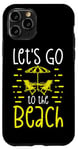 Coque pour iPhone 11 Pro Chaises de plage d'été Let's Go to the Beach