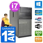 PC Dell 3010 MT i7-3770 RAM 4Go Disque Dur 500Go HDMI Windows 10 Wifi