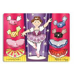 Melissa & Doug Ballerina Wooden Peg Puzzle JigsawDress Up NEW