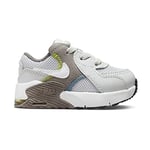 Nike Air Max Excee Little Kids’ Shoe, Grey Fog/White-Flat Pewter-Atomic Green, 35 EU