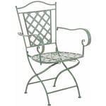 CLP - Chaise de jardin adara en fer forgé Vert antique
