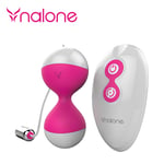 Nalone Ben Wa Pink Vibrating Love Balls Kegel Eggs Wireless Pelvic Exerciser