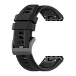 Silikonarmband till Garmin fenix 7X 26mm - Svart