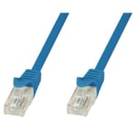 CABLE NETWORK UTP CATEGORY 6 BLUE 30CM 100808