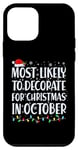 Coque pour iPhone 12 mini Plus susceptible de décorer pour Noël en octobre drôle