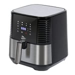 Air Fryer, Uten 5.5L Oil Free Air Fryers Oven for Home Use, LED Screen with Digital Display, Timer and Fully Adjustable Temperature Control for Healthy Oil Free & Low Fat, with Recipe, 1700W