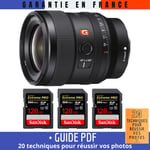 Sony FE 24mm f/1.4 GM + 3 SanDisk 128GB UHS-II 300 MB/s + Guide PDF ""20 TECHNIQUES POUR RÉUSSIR VOS PHOTOS