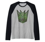 TRANSFORMERS: Rise of the Beasts Glowing Decepticon Logo Manche Raglan