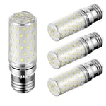 Ankerzende Ampoule LED E27 Blanc Froid 12W Équivalent Éclairage 100W Ampoules LED Intérieur 6000k 1450lm Sans Scintillement Gros Culot à Vis E27 Maïs Lampe à Économie d'Énergie Lot de 4