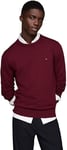 Tommy Hilfiger Pull Homme Crew Neck Regular Fit, Rouge (Deep Rouge), XL