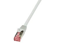 Logilink 30M Cat.6 S/Ftp, 30 M, Cat6, S/Ftp (S-Stp), Rj-45, Rj-45, Grå