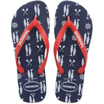 Havaianas Homme Top Nautical Tongues, Navy/Red Ruby, 43/44