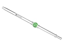 Mata Leon MLZ323 Godemichet en verre de qualité supérieure pour narguilé Blanc/vert 40 cm