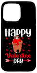 iPhone 15 Pro Max Sloth Happy Valentine Day Couple Funny Valentine's Sloths Case