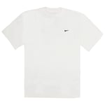 Nike Mens Plain White Tee Casual T-Shirt 990479 001 Cotton - Size Medium