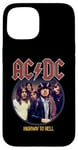 Coque pour iPhone 15 ACDC Highway To Hell Circle Rock Music Band