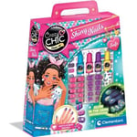 Clementoni - Kit manucure phosphorescents pour enfant - Vernis, faux ongles et autocollants - Dès 7 ans