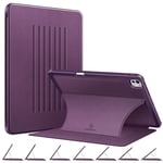 FINTIE Coque pour iPad Pro 13 Pouces 2024 M4 - [Rangement de Stylet] Etui Magnétique Fixation à Sept Angles, Housse Multipositions et Antichoc Veille/Réveil Automatique, Violet