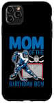 Coque pour iPhone 11 Pro Max Hockey Mom Of The Birthday Boy Hockey Family Matching gift