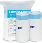 Disposable Commode Liner Bags PACK 40 Adult Bedside Commode Portable Toilet Bags