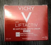 Vichy Liftactiv B3 SPF 50 Anti-Dark Spot 50ml Day Cream Brand New Boxed