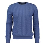 GANT Cotton Cable Crew Neck Herr