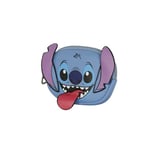 Disney Lilo et Stitch Tongue-Porte-Monnaie Ovale, Bleu, 13,5 x 10 cm