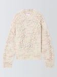 Hayley Menzies Wool Rich Bobble Jumper, Cream