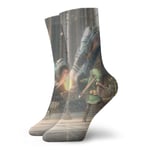 Chaussettes de Compression Sci-FI Game Legend Zelda Chaussettes Chaussettes athlétiques Pure Crew Unisexe Chaussettes Chaudes Chaussettes de Sport